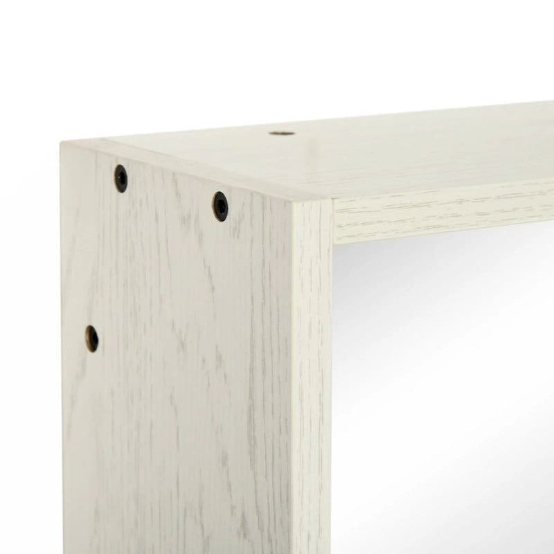 Armoire de toilette avec miroir 31,5 x 25,5, étagère de rangement, blanche