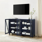Ensemble de 2 meubles de rangement multimédia Crosley Cassai