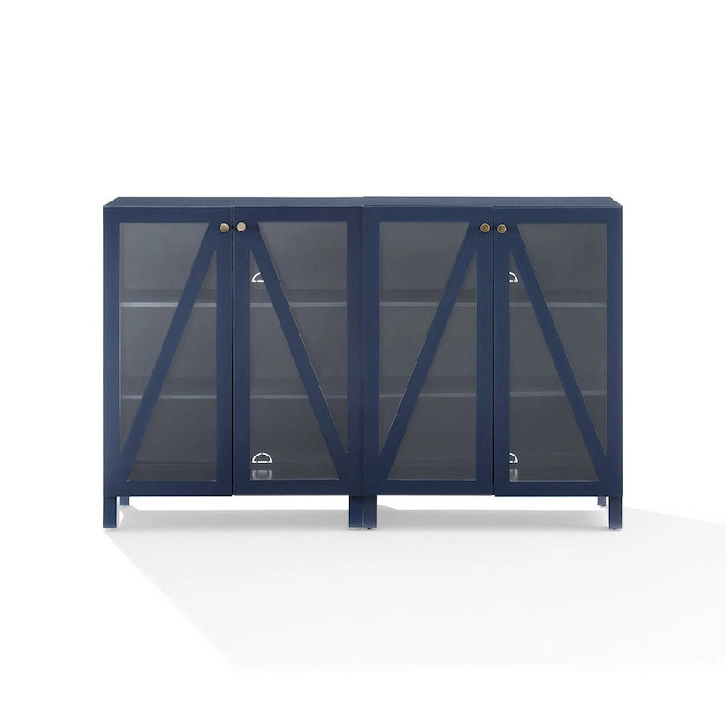 Ensemble de 2 meubles de rangement multimédia Crosley Cassai
