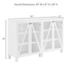 Ensemble de 2 meubles de rangement multimédia Crosley Cassai