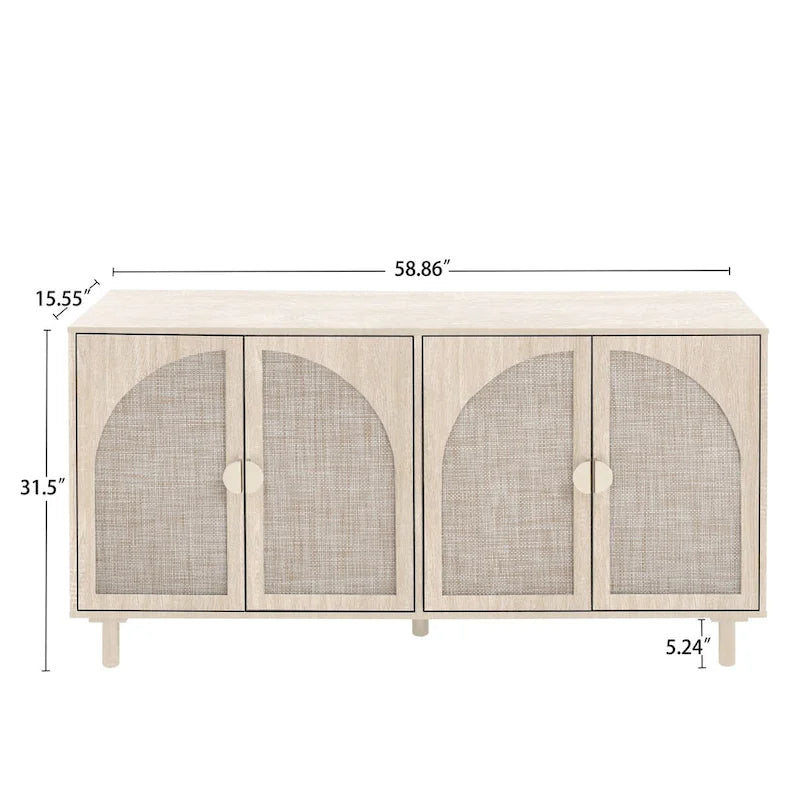 Meuble à 4 portes, pour Chambre, Salon, Bureau