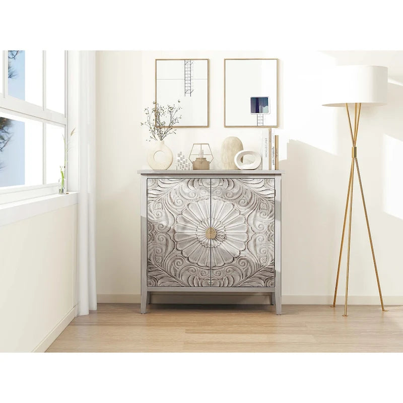 Meuble 2 portes, mobilier américain, convient pour chambre, salon, bureau