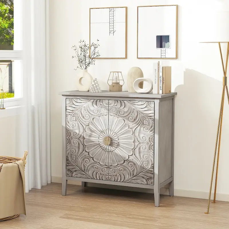 Meuble 2 portes, mobilier américain, convient pour chambre, salon, bureau