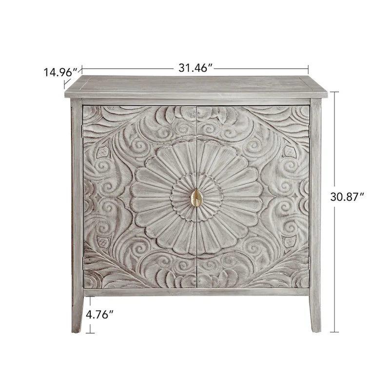 Meuble 2 portes, mobilier américain, convient pour chambre, salon, bureau