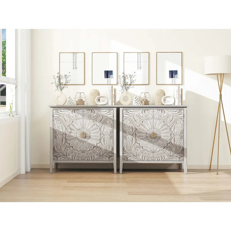 Meuble 2 portes, mobilier américain, convient pour chambre, salon, bureau