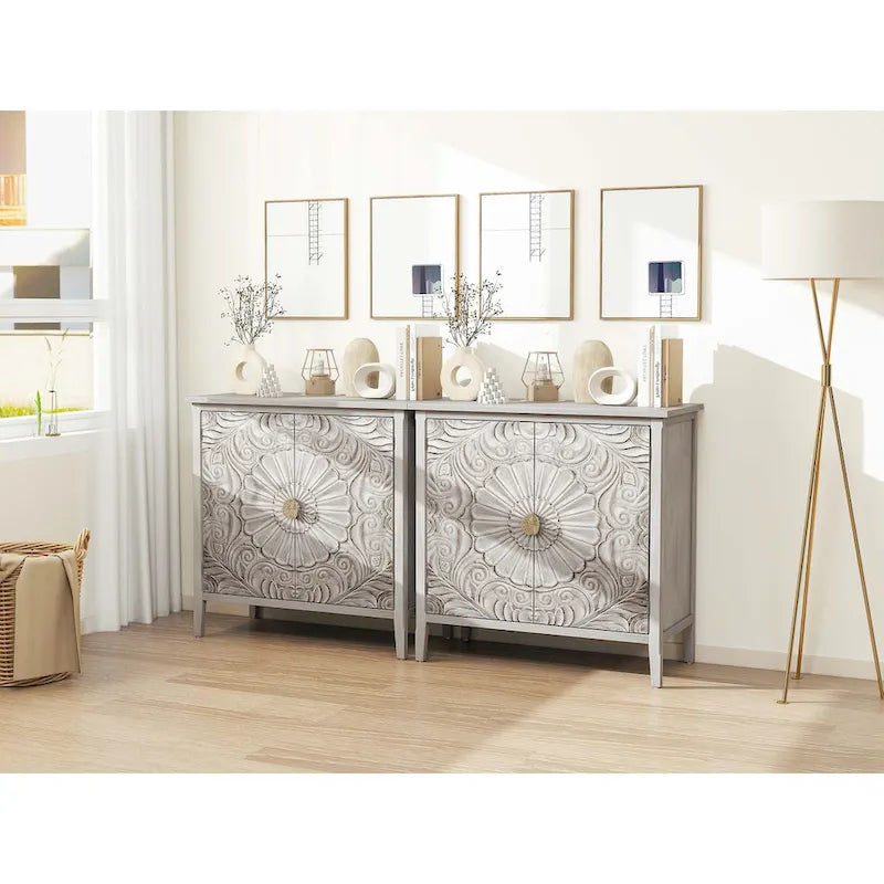 Meuble 2 portes, mobilier américain, convient pour chambre, salon, bureau