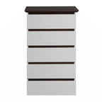 5 Drawer Dresser with Wood Color Top, Small Dresser for Kids Bedroom, Living Room