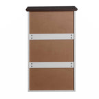 Commode 5 tiroirs avec plateau couleur bois, petite commode pour chambre d'enfant, salon