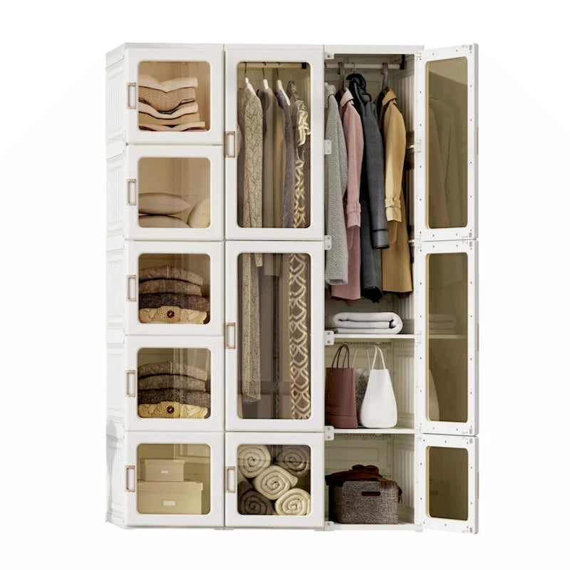 Penderies portables pour chambre à coucher, Organisateur de rangement, Commode à vêtements, Organisateur de rangement pour placard