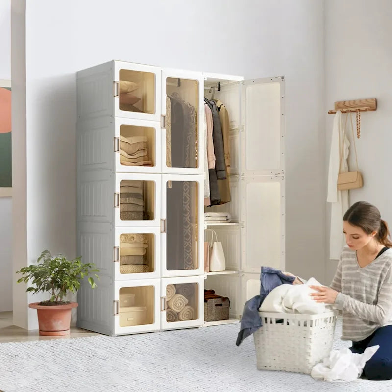Penderies portables pour chambre à coucher, Organisateur de rangement, Commode à vêtements, Organisateur de rangement pour placard