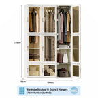 Penderies portables pour chambre à coucher, Organisateur de rangement, Commode à vêtements, Organisateur de rangement pour placard