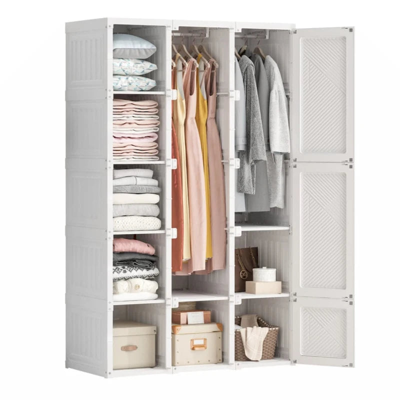 Penderies portables pour chambre à coucher, Organisateur de rangement, Commode à vêtements, Organisateur de rangement pour placard