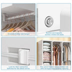 Penderies portables pour chambre à coucher, Organisateur de rangement, Commode à vêtements, Organisateur de rangement pour placard
