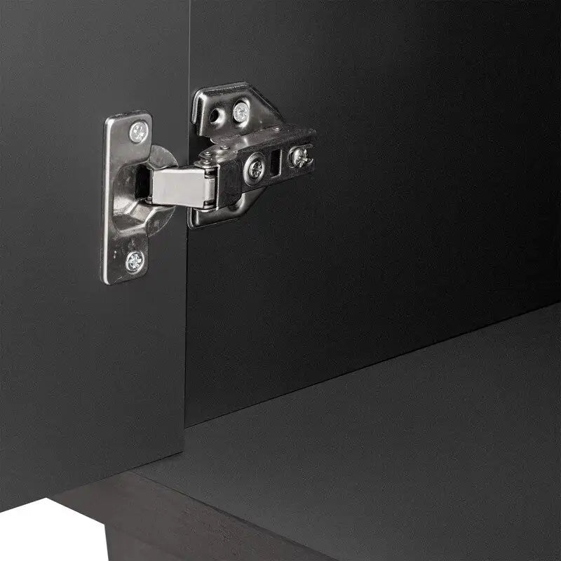 Meuble de style "Luxe Léger" avec quatre portes en lin, convient pour le salon, le bureau, l'entrée.