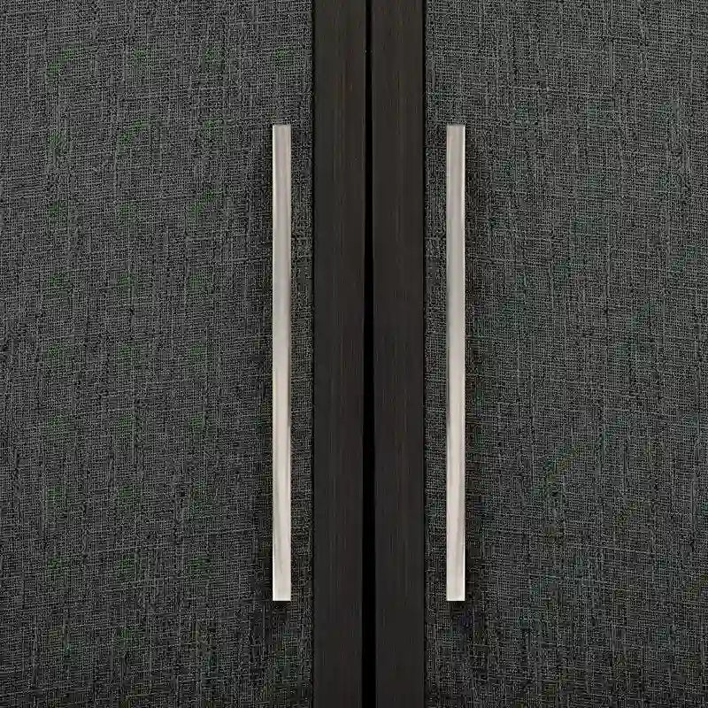 Meuble de style "Luxe Léger" avec quatre portes en lin, convient pour le salon, le bureau, l'entrée.