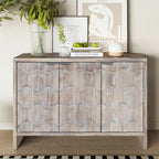 Meuble d'appoint style ferme, buffet en bois à 3 portes