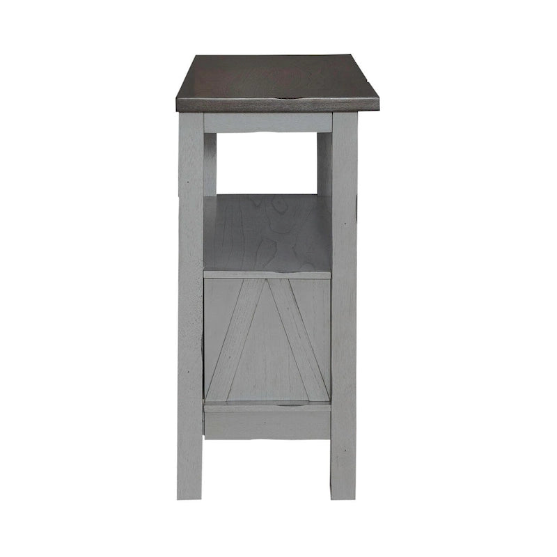 Bahut Newport gris fumé en carbone
