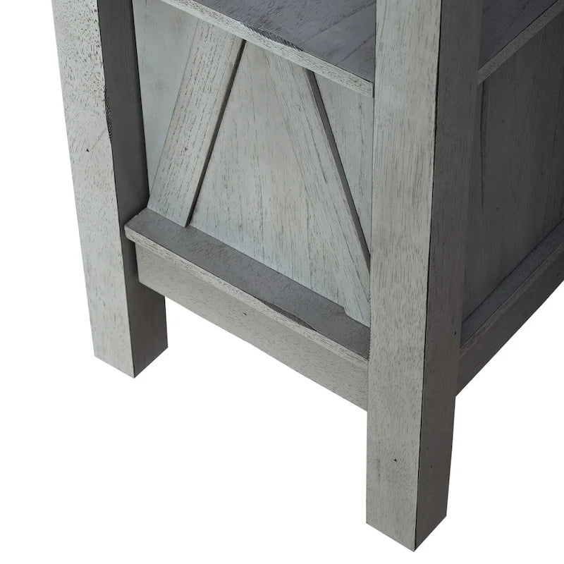 Bahut Newport gris fumé en carbone