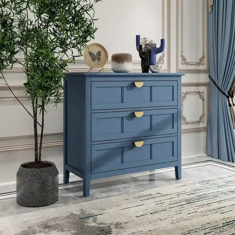 Commode à 3 tiroirs, convient pour la chambre à coucher, le salon