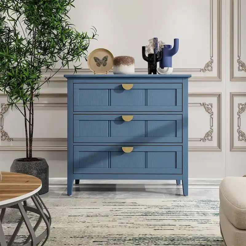 Commode à 3 tiroirs, convient pour la chambre à coucher, le salon