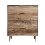 Commode haute en bois à 4 tiroirs