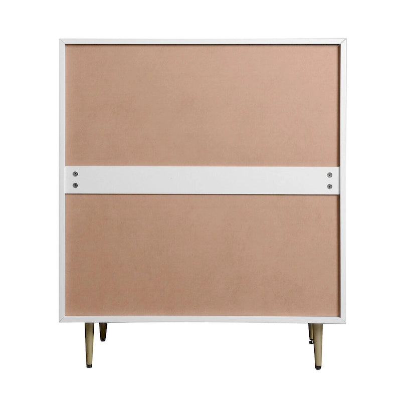 Commode haute en bois à 4 tiroirs