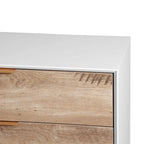 Commode haute en bois à 4 tiroirs