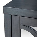 Meuble d'appoint quatre portes Cercle Vue Bleu Crépuscule