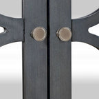 Meuble d'appoint quatre portes Cercle Vue Bleu Crépuscule