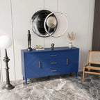 Meuble bas 2 portes 3 tiroirs avec effet sculpté