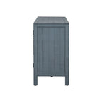 Buffet de rangement avec placage MDF+pin, étagères réglables, convient pour les salons, les entrées et les bureaux