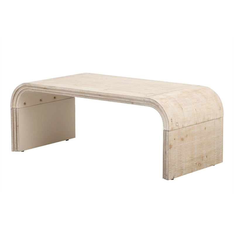 Ensemble unique de trois meubles sectionnels rétro comprenant un buffet, une console et une table basse, idéal pour
