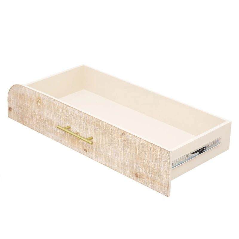 Ensemble unique de trois meubles sectionnels rétro comprenant un buffet, une console et une table basse, idéal pour