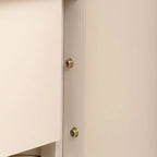 Ensemble unique de trois meubles sectionnels rétro comprenant un buffet, une console et une table basse, idéal pour