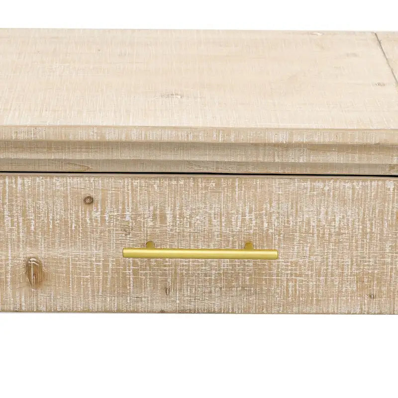 Ensemble unique de trois meubles sectionnels rétro comprenant un buffet, une console et une table basse, idéal pour