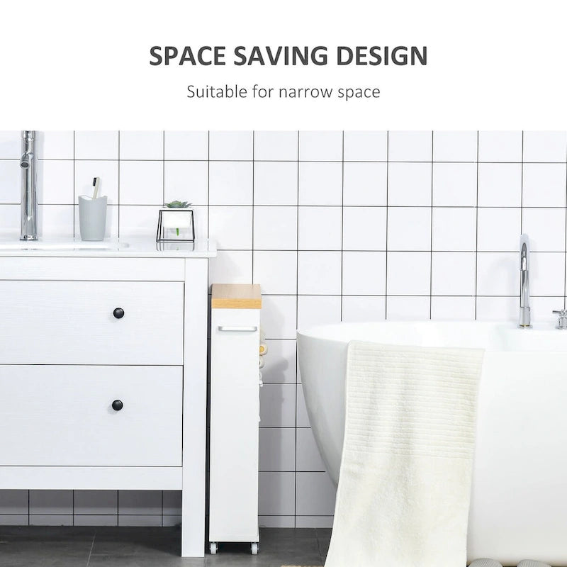 Meuble de salle de bain à roulettes