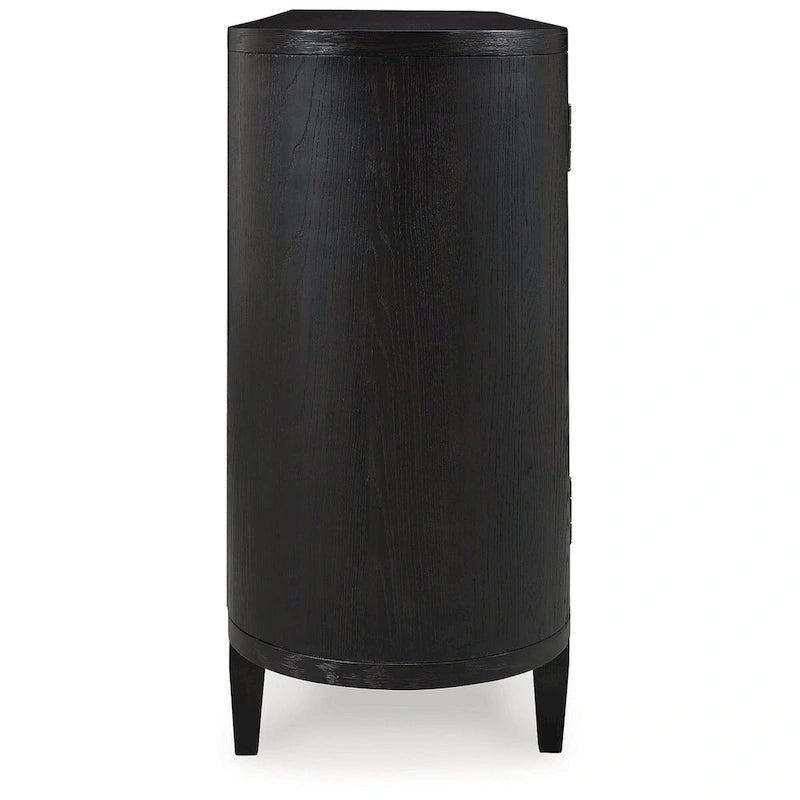 Signature Design by Ashley Rowanbeck Buffet de salle à manger noir/gris – 74,13 L x 17,13 P x 35,13 H