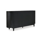 Signature Design by Ashley Rowanbeck Buffet de salle à manger noir/gris – 74,13 L x 17,13 P x 35,13 H
