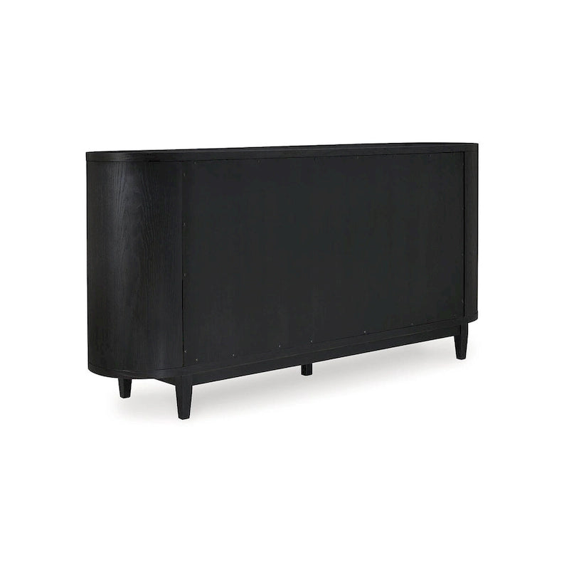 Signature Design by Ashley Rowanbeck Buffet de salle à manger noir/gris – 74,13 L x 17,13 P x 35,13 H