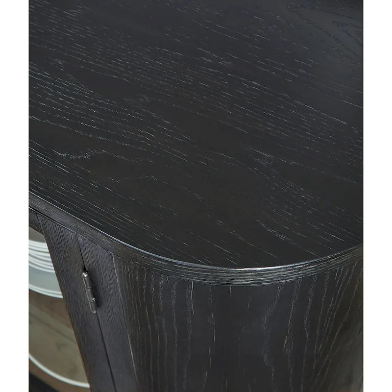 Signature Design by Ashley Rowanbeck Buffet de salle à manger noir/gris – 74,13 L x 17,13 P x 35,13 H