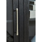 Signature Design by Ashley Rowanbeck Buffet de salle à manger noir/gris – 74,13 L x 17,13 P x 35,13 H