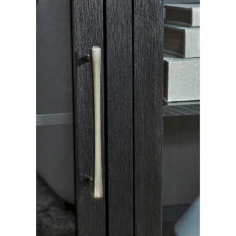 Signature Design by Ashley Rowanbeck Buffet de salle à manger noir/gris – 74,13 L x 17,13 P x 35,13 H