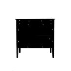 Meuble bas en bois à 2 portes avec étagère réglable, buffet vintage en bois pour salon, salle à manger, bureau