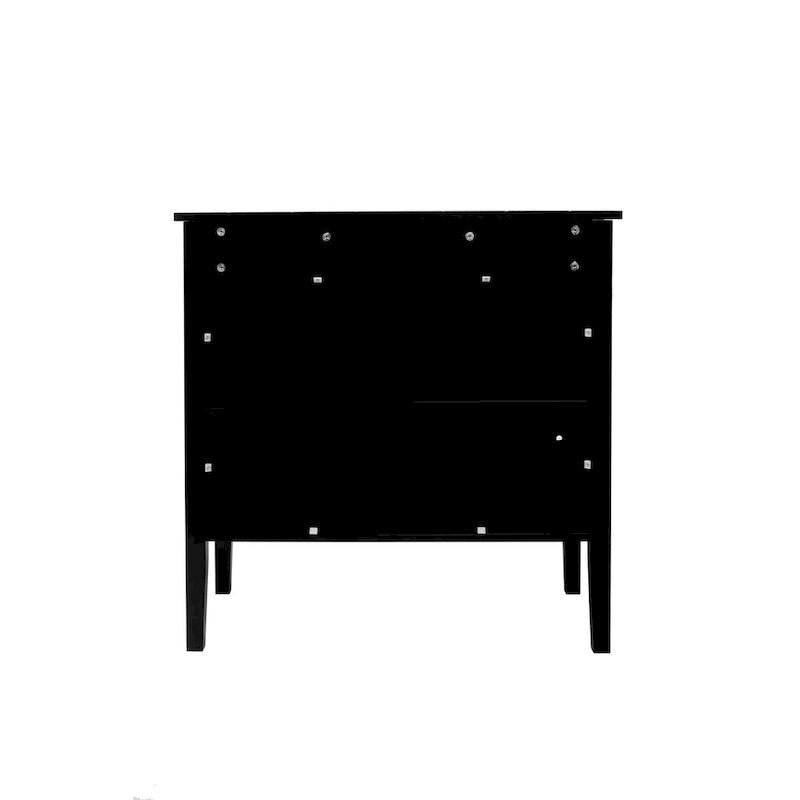 Meuble bas en bois à 2 portes avec étagère réglable, buffet vintage en bois pour salon, salle à manger, bureau