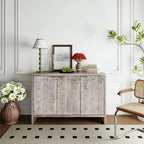 Farmhouse Style 3 Door Wooden Cabinet