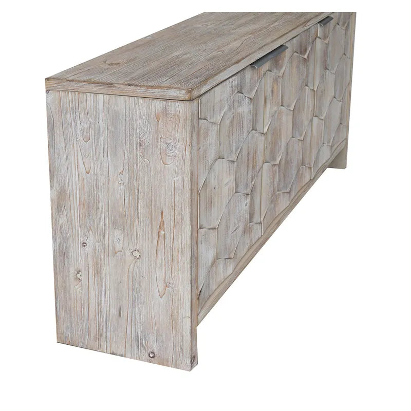 Buffet de style campagnard en bois à 3 portes