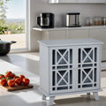 Meuble de cuisine anti-basculement en bois avec portes - N/A