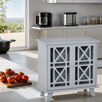 Meuble de cuisine anti-basculement en bois avec portes - N/A