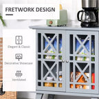 Meuble de cuisine anti-basculement en bois avec portes - N/A