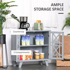 Meuble de cuisine anti-basculement en bois avec portes - N/A
